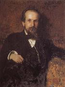 Ilia Efimovich Repin Agrees Si Qiake the husband portrait oil painting on canvas